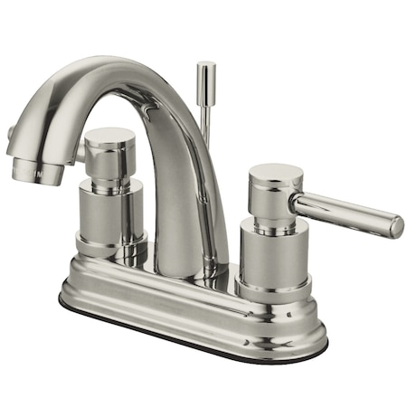 Kingston Brass KS8618DL 4" Centerset Bathroom Faucet, Brushed Nickel KS8618DL